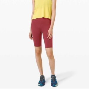 Lululemon Invigorate High Rise Bike Short 10" Chianti 2